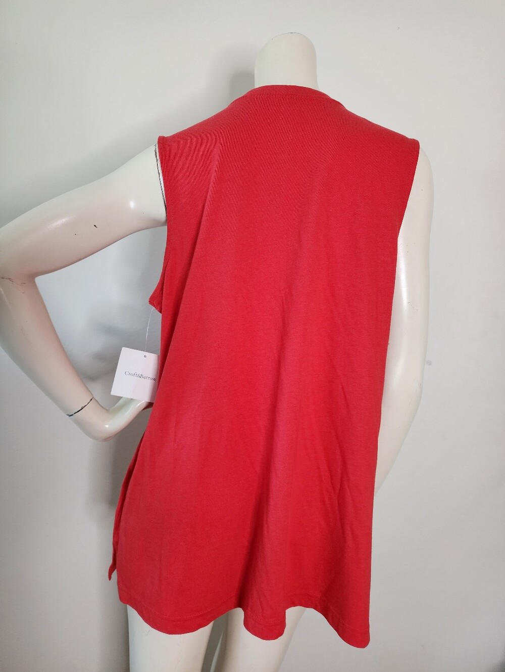 Croft & Barrow Tank Top Women's XL Red Cotton Modal NEW - Picture 4 of 10